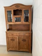 Vesselier en frêne  avec vitres biseautées bon état, Enlèvement ou Envoi, Comme neuf