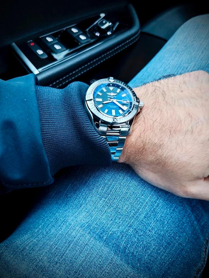 Breitling Avenger 43, Handtassen en Accessoires, Horloges | Heren, Zo goed als nieuw, Breitling, Ophalen of Verzenden