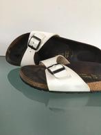 Gratis Verzenden | Birkenstock Madrid lak witte slippers 41, Kleding | Dames, Slippers, Verzenden, Wit, Zo goed als nieuw