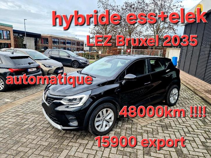 Renault Captur 48000km automatique ess+elek, Auto's, Renault, Particulier, Captur, ABS, Adaptive Cruise Control, Airbags, Airconditioning
