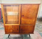 Vintage highboard kast, Huis en Inrichting, Kasten | Vitrinekasten, Ophalen, Gebruikt