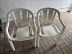 2 witte tuinstoelen, Ophalen