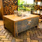 Cortenstaal gashaard, vuurtafel, terrasverwarming, Nieuw, Ophalen of Verzenden, Waterbestendig, Vloer