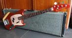 Fender Mustang Bass 1970 competition red, Ophalen of Verzenden, Gebruikt, Elektrisch