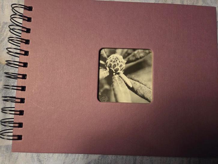 Kleine fotoboek. Zwarte bladen en zuurvrij blaadjes  ernaast, Hobby en Vrije tijd, Overige Hobby en Vrije tijd, Nieuw, Ophalen of Verzenden