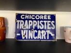 Emaille reclamebord Chicorei Trappistes Vincart 1935, Verzamelen, Merken en Reclamevoorwerpen, Ophalen of Verzenden, Gebruikt