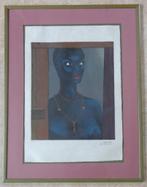 FELIX LABISSE / NAAKTE VROUW / KLEURLITHO / 99x76cm / KADER, Antiek en Kunst, Kunst | Litho's en Zeefdrukken, Ophalen
