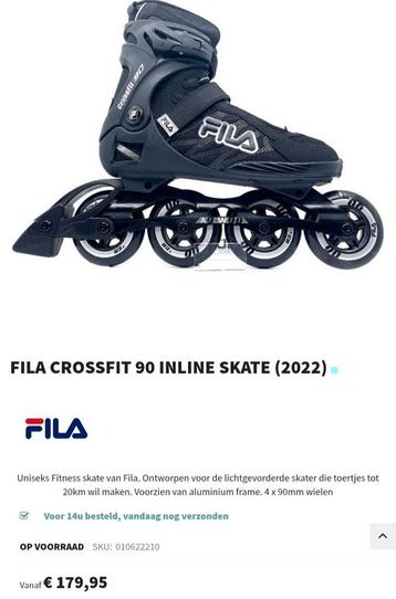 Fila inline skates skeelers maat 43 beschikbaar voor biedingen