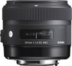 Sigma 30 mm f/1,4 DC HSM Art - Canon, Ophalen of Verzenden, Zo goed als nieuw, Groothoeklens