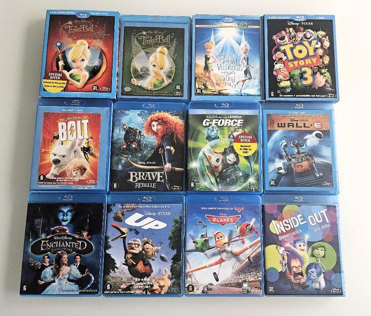 lot met 47 Blu ray 's Walt Disney en kinderen, Cd's en Dvd's, Blu-ray, 3D, Ophalen of Verzenden