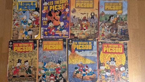 8 BDs " Les Trésors de Picsou" et "Le Coffre de Picsou", Boeken, Stripverhalen, Gelezen, Complete serie of reeks, Ophalen