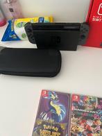Nintendo switch black edition avec 3 jeux + pochette et HDMI, Enlèvement ou Envoi