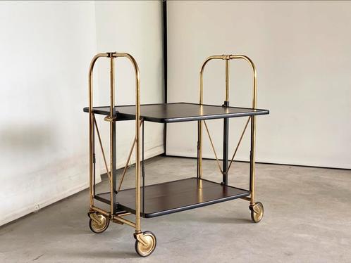 Vintage serveerwagen | Bar Cart | 1982, Maison & Meubles, Dénudé, Enlèvement ou Envoi