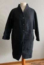 Zwarte vintage mantel Couture Adeline maat 42, Kleding | Dames, Jassen | Winter, Maat 42/44 (L), Vintage, Zo goed als nieuw, Zwart