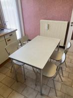 Keukentafel met 6 stoelen, Ophalen, Gebruikt