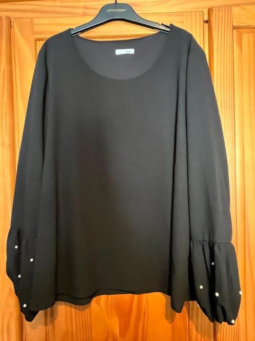 Zwarte blouse, Kleding | Dames, Blouses en Tunieken, Zo goed als nieuw, Maat 42/44 (L), Zwart, Verzenden