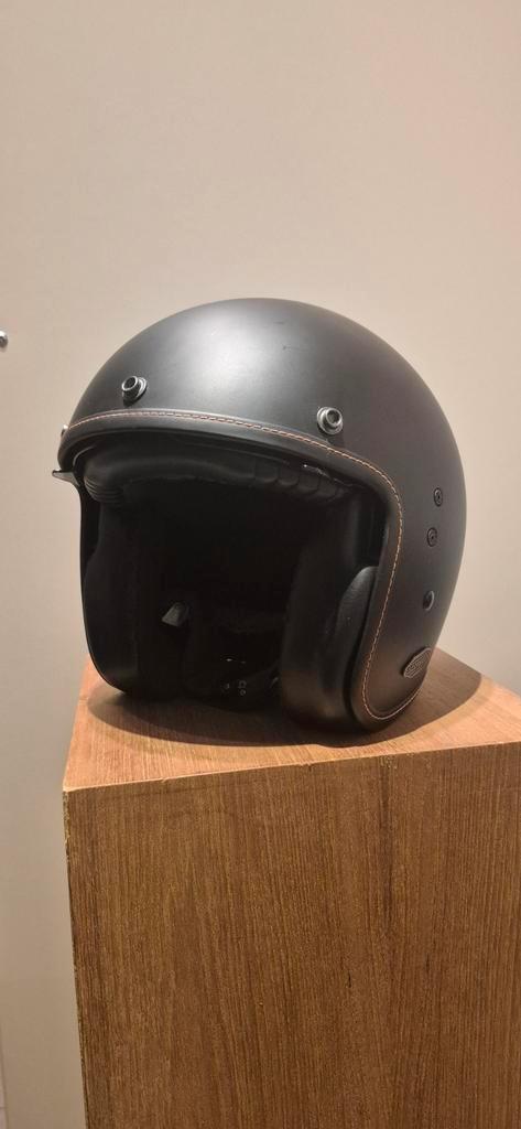 Jethelm Belfast Scorpion medium 57-58cm, Motoren, Kleding | Motorhelmen, Dames, Heren, Jethelm, M, Overige merken, Tweedehands