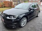 Audi A1 Sportback s-line met slechts 21500km, Auto's, Voorwielaandrijving, A1, Zwart, Leder en Stof