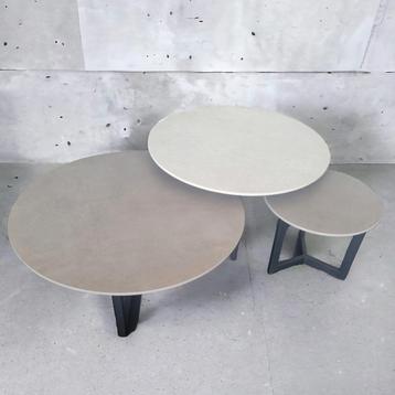 NIEUWE bijzettafels 12mm VOLKERAMIEK  beschikbaar voor biedingen