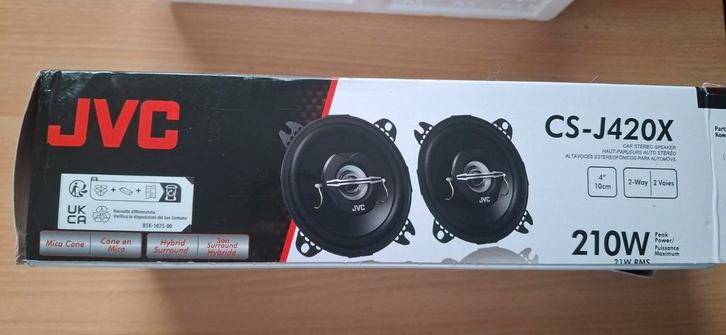 Enceintes jvc 220w / 10cm. Neuves, Auto diversen, Autospeakers, Zo goed als nieuw, Ophalen of Verzenden