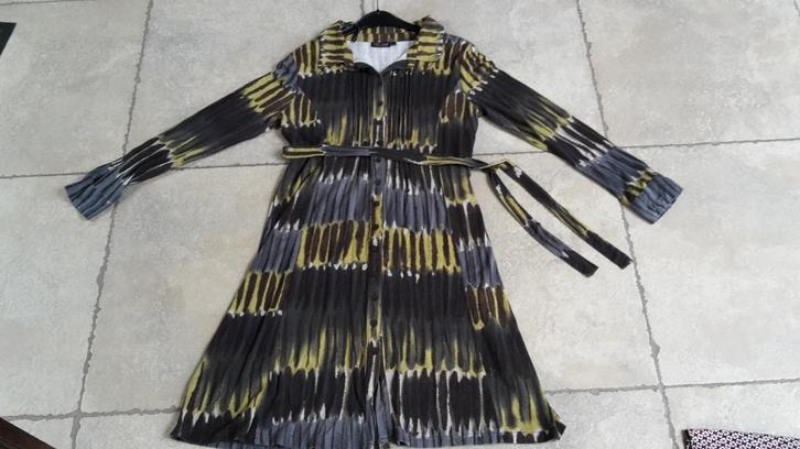 Merk Liberty Island: winter jurk mt 42 (zie foto's), Kleding | Dames, Jurken, Gedragen, Maat 42/44 (L), Bruin, Knielengte, Ophalen of Verzenden