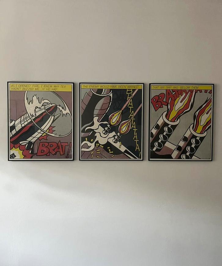 As I opened fire, Antiek en Kunst, Kunst | Schilderijen | Abstract, Ophalen