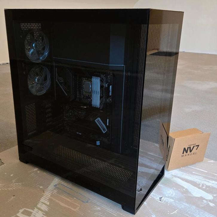 Phanteks NV7 Zwart PC Behuizing/Case, Computers en Software, Computerbehuizingen, Zo goed als nieuw, Ophalen