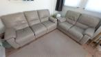 2 leren banken met relax (20€ Symbolische prijs), Gebruikt, Leer