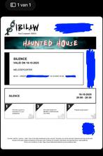 Walibi Halloween Silence Ibilaw, Tickets en Kaartjes, Evenementen en Festivals, Eén persoon