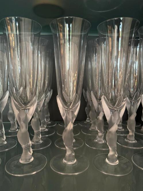 4 Fabergé champagne glazen in perfecte staat., Antiek en Kunst, Antiek | Glaswerk en Kristal, Ophalen of Verzenden