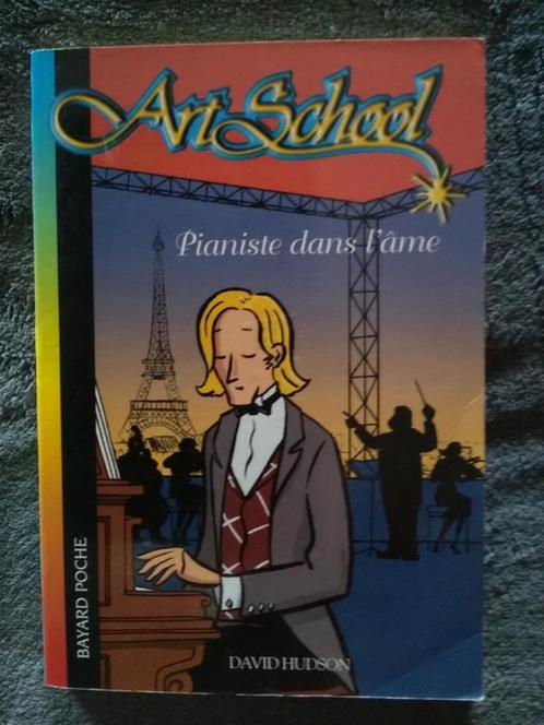 „ArtSchool T.4: Pianist in hart en nieren” David Hudson, Boeken, Kinderboeken | Jeugd | 10 tot 12 jaar, Zo goed als nieuw, Fictie