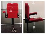Cinema stoel/theater- klap stoelen. Prijs voor 4 stuks., Huis en Inrichting, Stoelen, Ophalen, Zo goed als nieuw, Stof