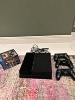 Playstation 4 + 9 Games & 3 Controllers, Ophalen of Verzenden, Gebruikt, Original