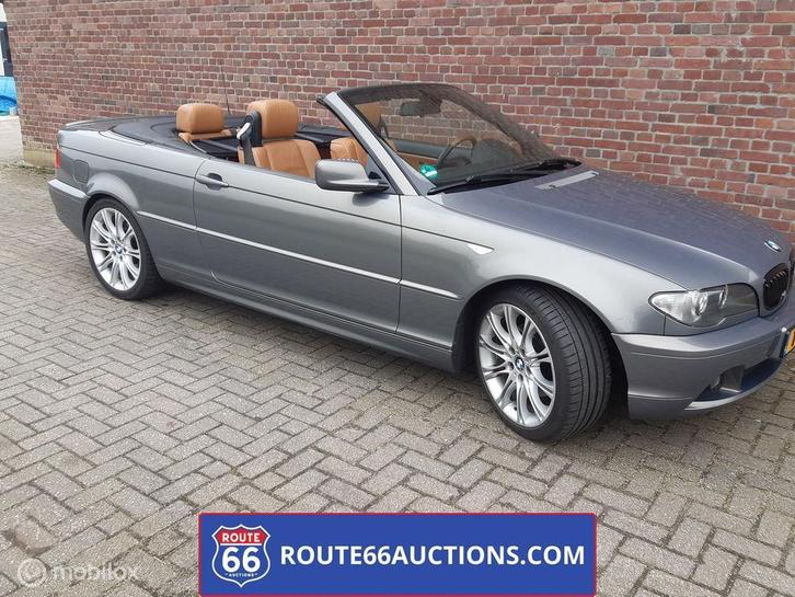 BMW 325i LCI Cabriolet | 2004 | Route 66 Auctions, Auto's, BMW, Bedrijf, Te koop, 3 Reeks, Benzine, Overige carrosserie, Handgeschakeld