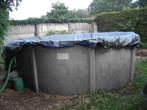 Mooi opzetzwembad met metalen wand ca.4m, hoog 1,2m +toebeh, Tuin en Terras, Gebruikt, Rond, 300 cm of meer, Opzetzwembad