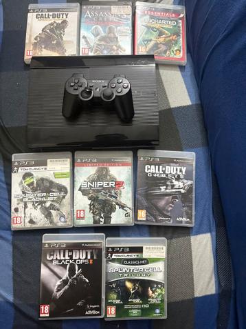 PS3 Super Silm + games beschikbaar voor biedingen