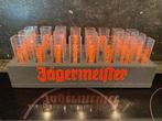 Jägermeister shot-glaasjes in houder, Ophalen of Verzenden, Gebruikt, Gebruiksvoorwerp