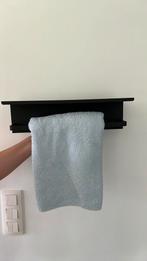 3 x zwart handdoekrek badkamer muur, Huis en Inrichting, Ophalen, Zo goed als nieuw, Zwart, Handdoekenrek