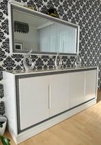 Vitrine kast + dressoir + spiegel, Huis en Inrichting, Kasten | Dressoirs, Ophalen, Zo goed als nieuw