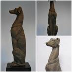 groot statige honden beeld whippet greyhound windhond, Antiek en Kunst, Ophalen of Verzenden