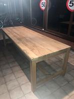 2 klassieke eiken tafels, Tuin en Terras, Tuintafels, Ophalen, Zo goed als nieuw, Hout