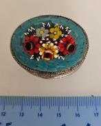 micromozaik micro mozaik pillendoos appelblauw zeegroen, Enlèvement ou Envoi