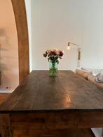 Vintage - antieken tafel met bijhorende zitbank, 100 tot 150 cm, 150 tot 200 cm, Gebruikt, Rechthoekig