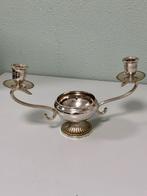 Vintage Belgische kaarsenhouder van Wiskemann Zilverkleurig, Antiek en Kunst, Ophalen of Verzenden, Overige materialen
