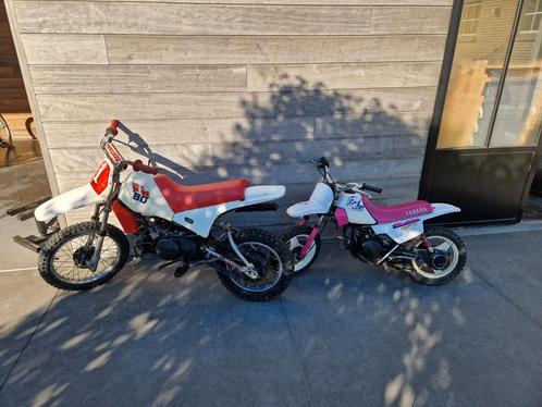 1986 Yamaha PW 80 + 1993 yamaha pw50 PW 50, Fietsen en Brommers, Brommers | Oldtimers, Yamaha, Ophalen