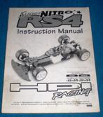 Vintage HPI Super Nitro RS4 INSTRUCTIONS MANUAL, Hobby en Vrije tijd, Verzenden, Zo goed als nieuw, Schaal 1:10, Auto onroad