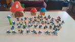 Groot lot vintage smurfen met 3 huisjes, Verzamelen, Smurfen, Ophalen of Verzenden, Gebruikt, Gargamel