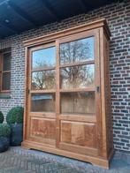 Teak vitrinekast/buffetkast GRATIS LEVERING, Ophalen, 150 tot 200 cm, Teakhout, Indonesia