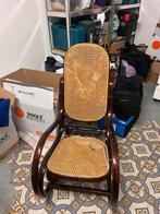 Vintage Houten & Rotan Schommelstoel, Antiek en Kunst, Ophalen