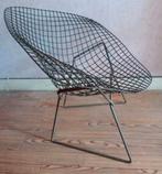 Fauteuil vintage diamond chair bertoia knoll ancien model, Ophalen, Metaal